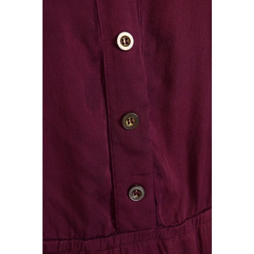 CACHAREL BURGUNDY BUTTON FRONT SHIRT DRESS - Picture 3 of 7